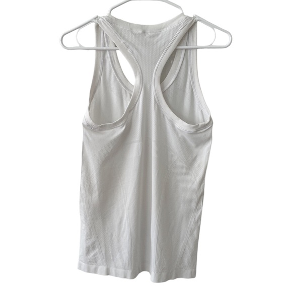 Atheta Razor Back White Performance Tank - Picture 3 of 4